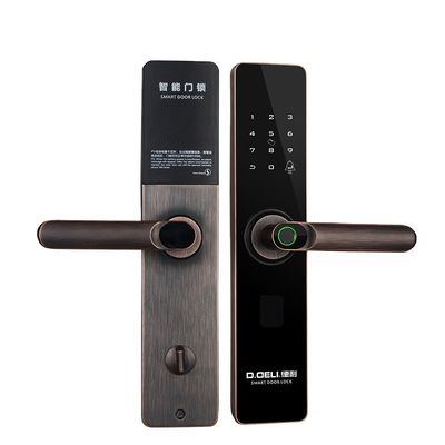 качество  Home Security KJ013H17 High Security Biometric Fingerprint Door Lock Smart TTLock APP Remote Control Anti-theft Smart Door Lock завод