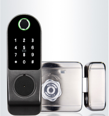 Hot Sale Apartment Digital S812-2 IC Card Key Fingerprint RIM Door Lock TTlock Tuya Wifi Life Smart Door Lock